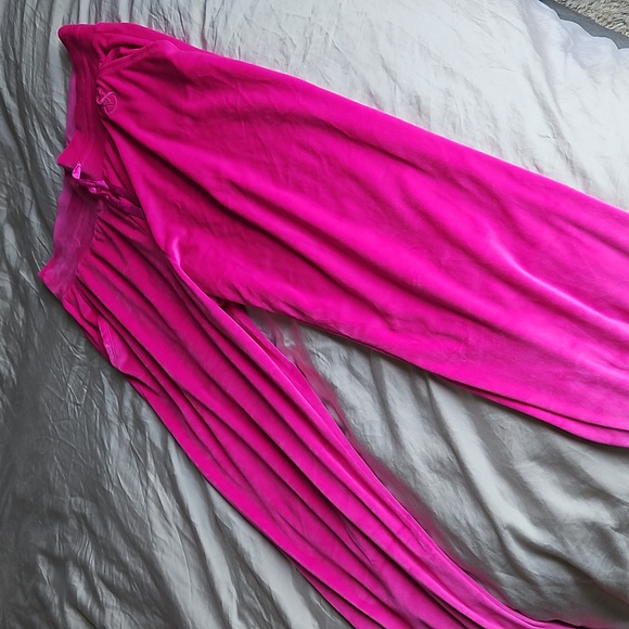 Victoria Secret Velour Joggers Hot Pink L - Picture 10 of 12